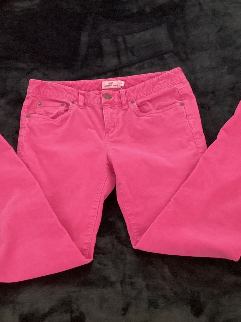 Vineyard Vines, size 4, pink corduroy, straight leg, great condition